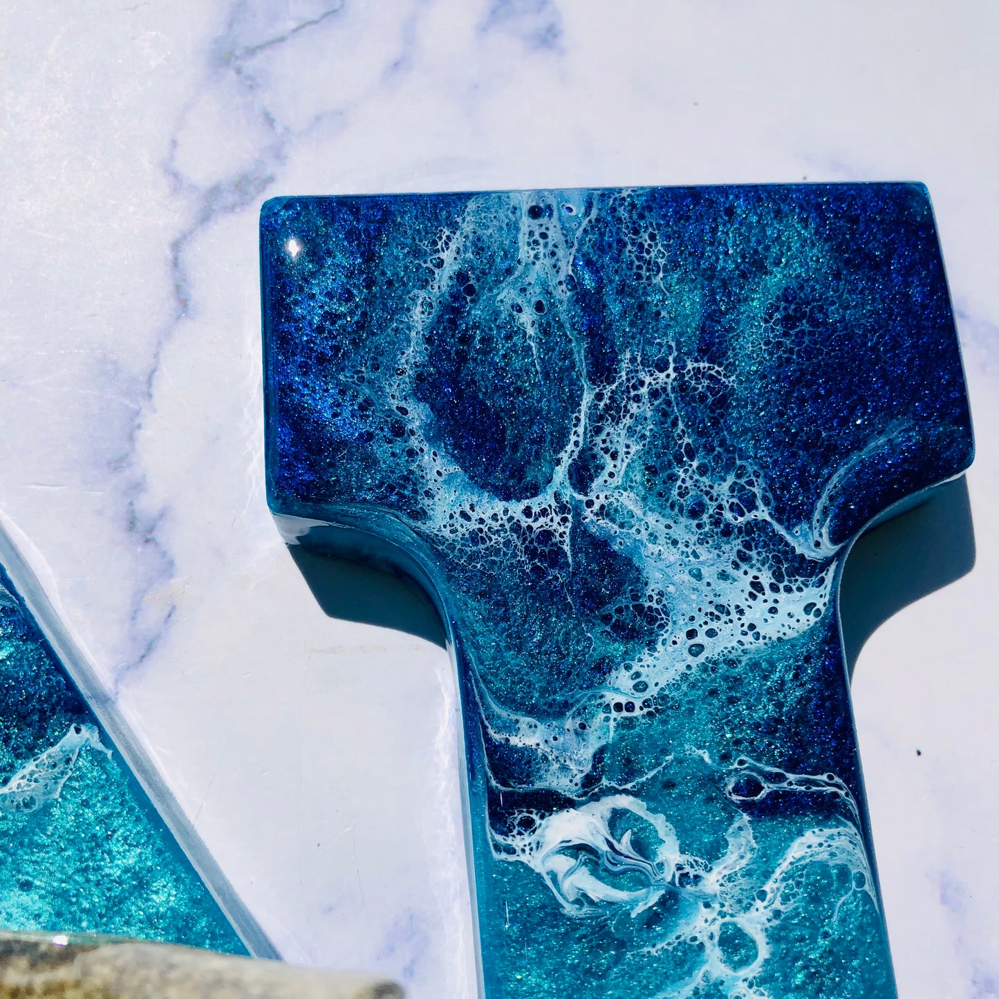 Personalized Shark Wall Resin Art | Shark Wall Hanging | Fishing Lover Wall Art | Beach Art | Shark Wall Art | Shark Week | Shark Lover Gift - Nikkisstuffnthings