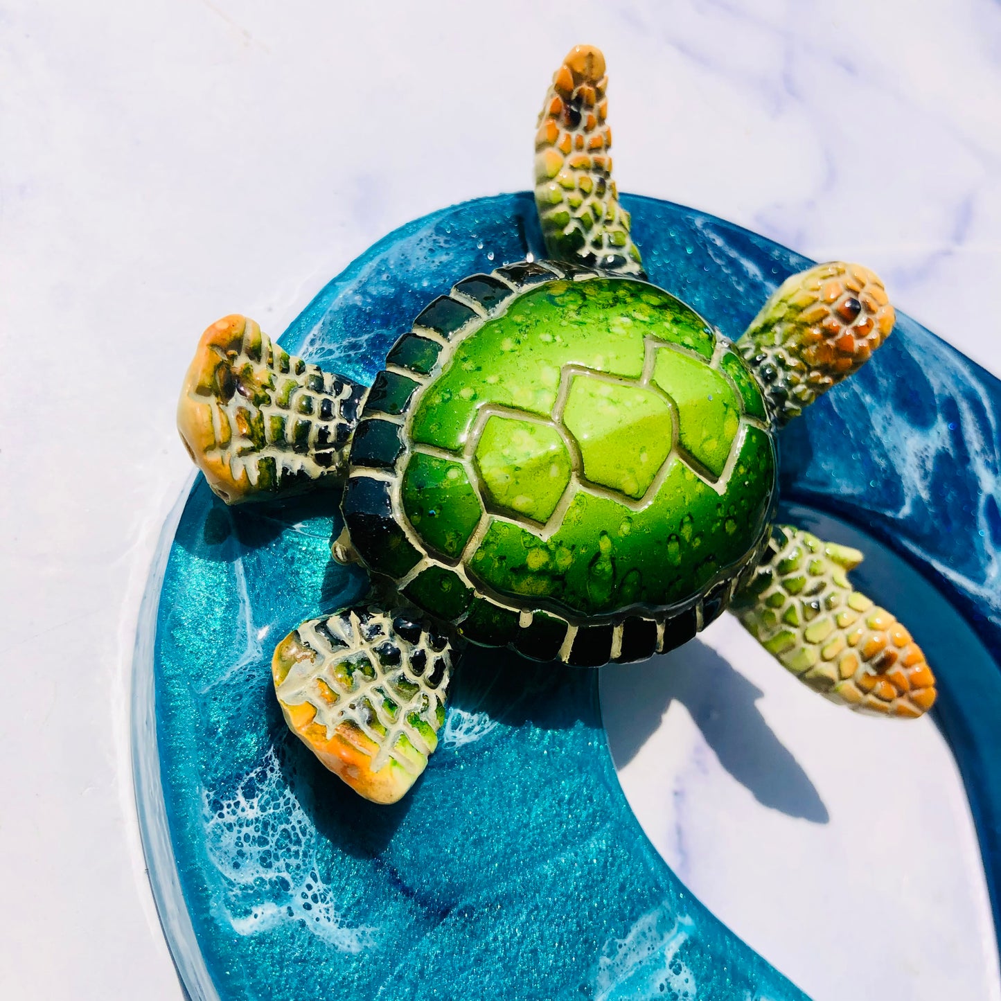 Custom Large Sea Turtle Resin Art | Resin Turtle Wall Art | Turtle gifts for women | seaturtle resin wall art | resin turtle gifts | - Nikkisstuffnthings