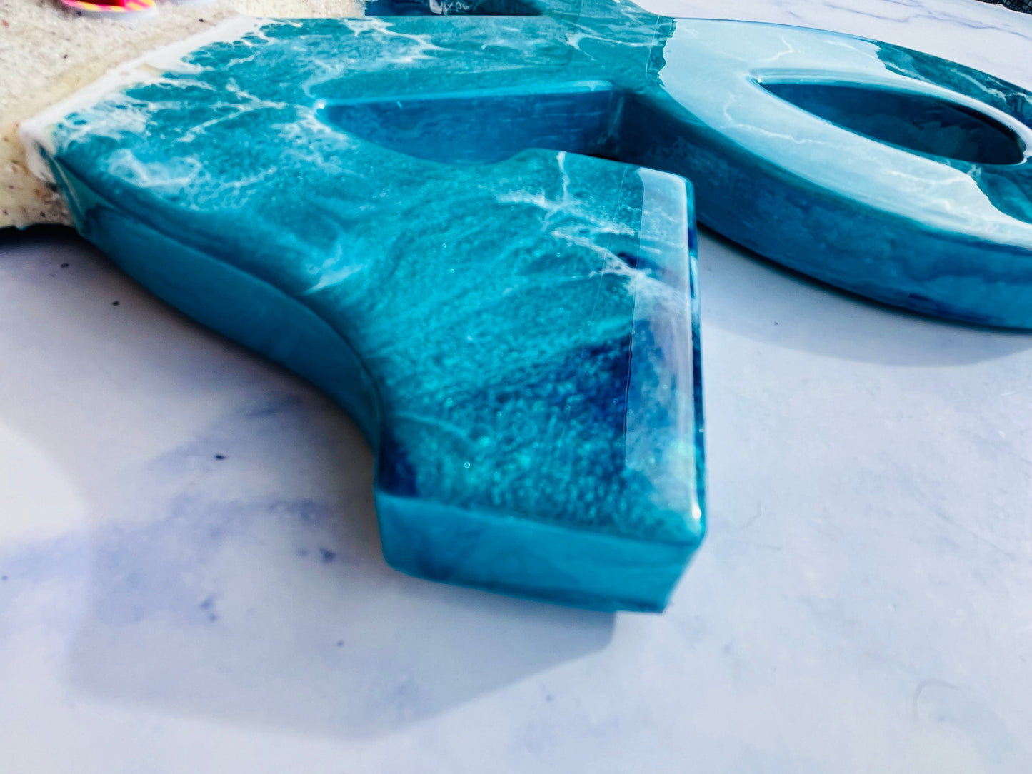 Custom Beach Wall Art | Resin Art | Nautical Decor for Beach House | Flip flop art | 3D Resin Art | flip flop sign | Personalized Gifts - Nikkisstuffnthings