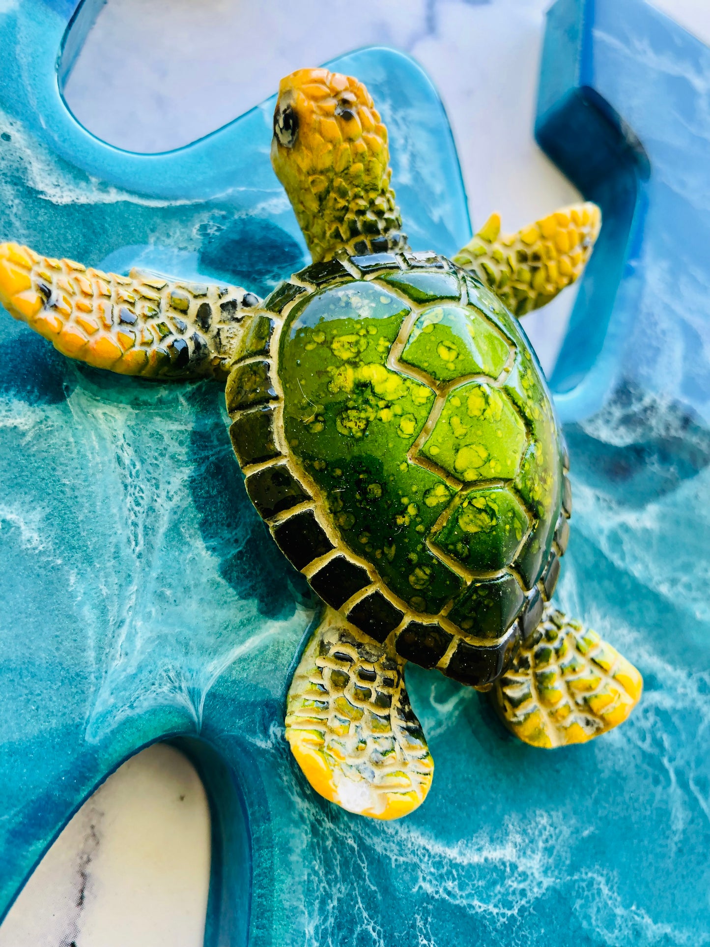 Custom Large Sea Turtle Resin Art | Resin Turtle Wall Art | Turtle gifts for women | seaturtle resin wall art | resin turtle gifts | - Nikkisstuffnthings