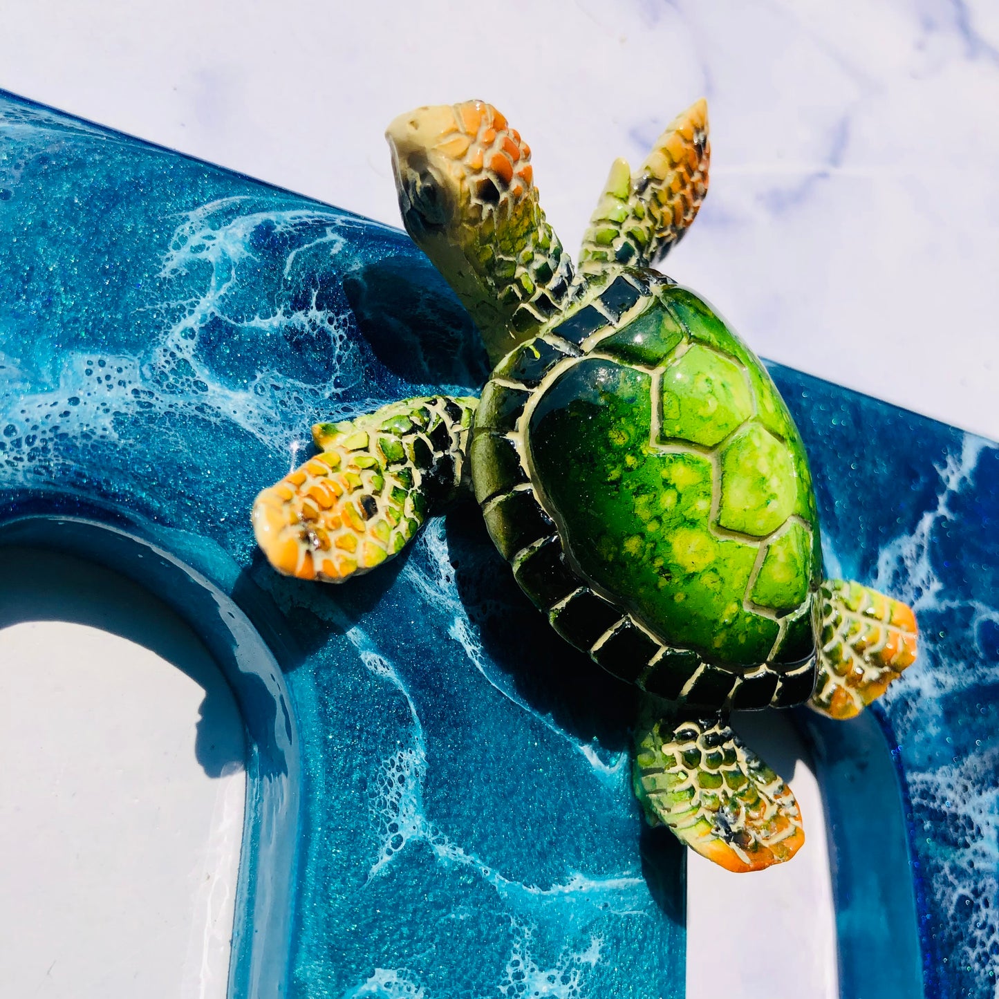 Custom Large Sea Turtle Resin Art | Resin Turtle Wall Art | Turtle gifts for women | seaturtle resin wall art | resin turtle gifts | - Nikkisstuffnthings