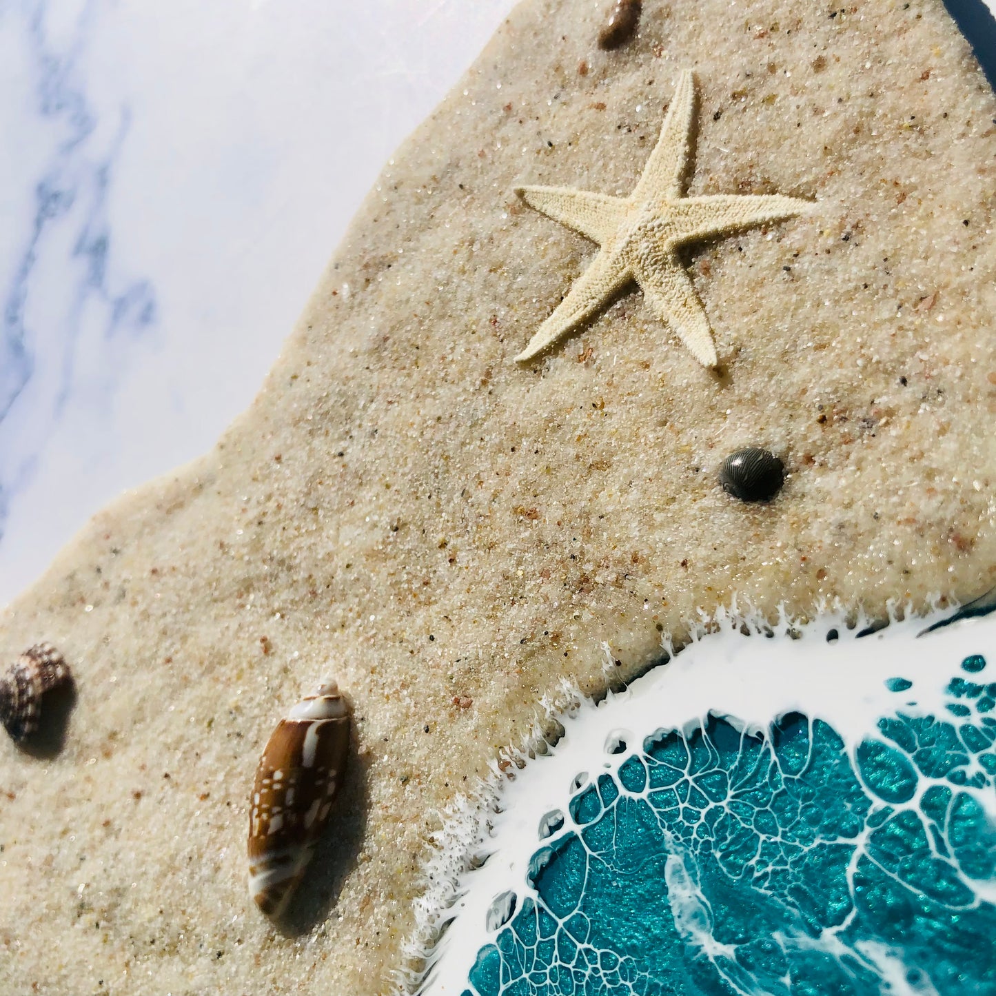 12” Personalized Ohio Beach Resin Wall Map | Resin Art | Wall Art | Housewarming gift | Ohio Map | Unique Gift | Gift State Map Art - Nikkisstuffnthings