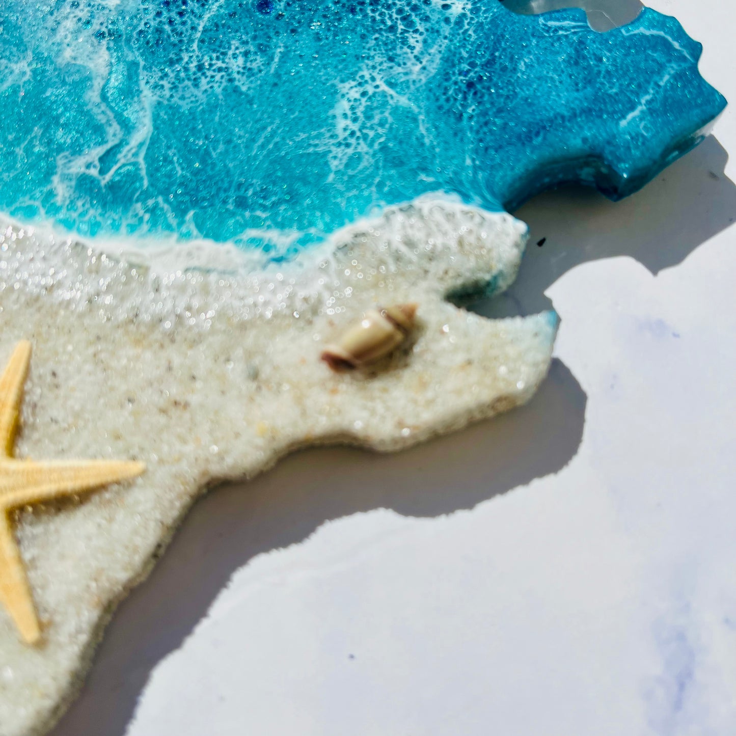 12” Personalized North Carolina Beach Resin Wall Map | Resin Art | Wall Art | Housewarming gift | North Carolina Map | Unique Gift | Gift State Map Art - Nikkisstuffnthings