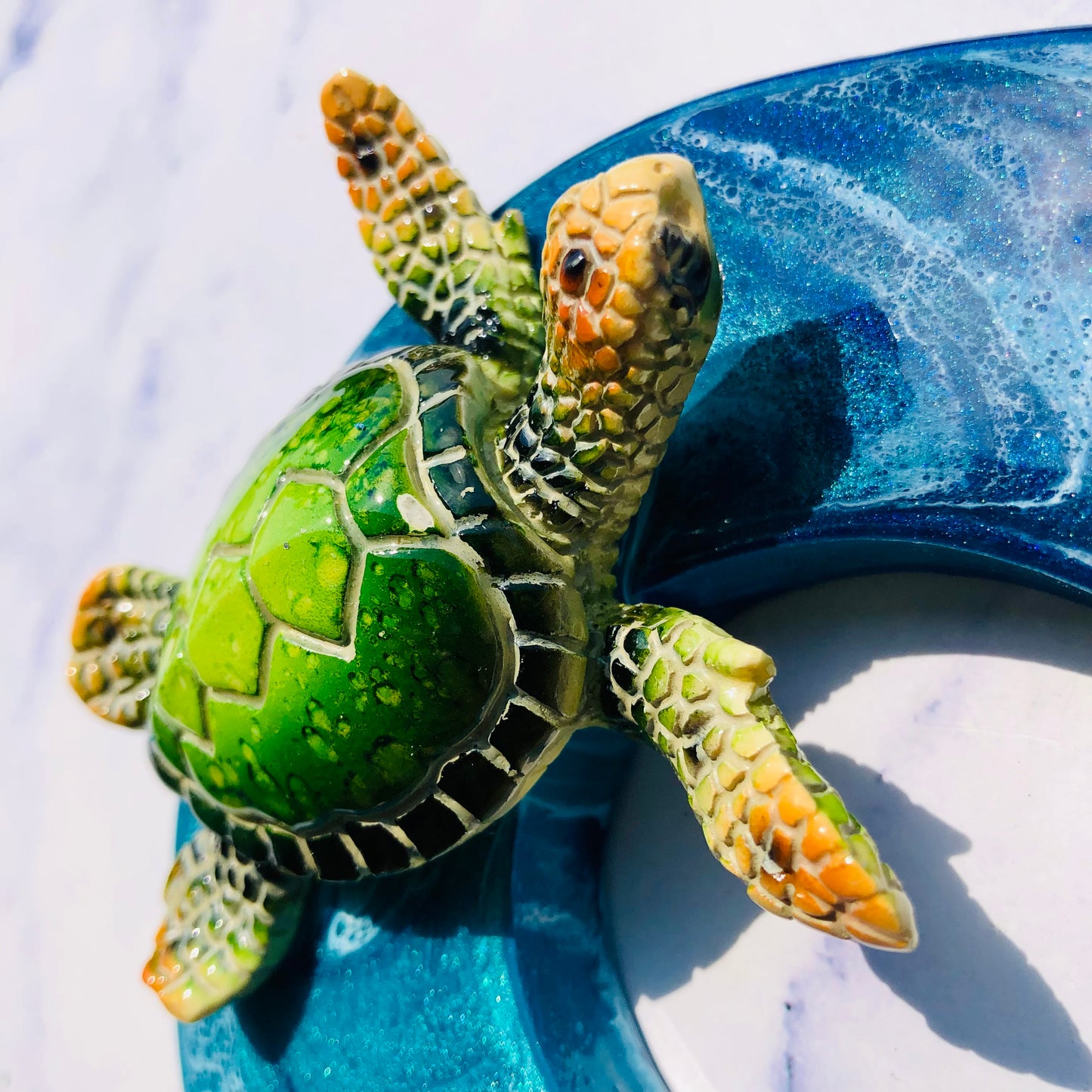 Custom Large Sea Turtle Resin Art | Resin Turtle Wall Art | Turtle gifts for women | seaturtle resin wall art | resin turtle gifts | - Nikkisstuffnthings