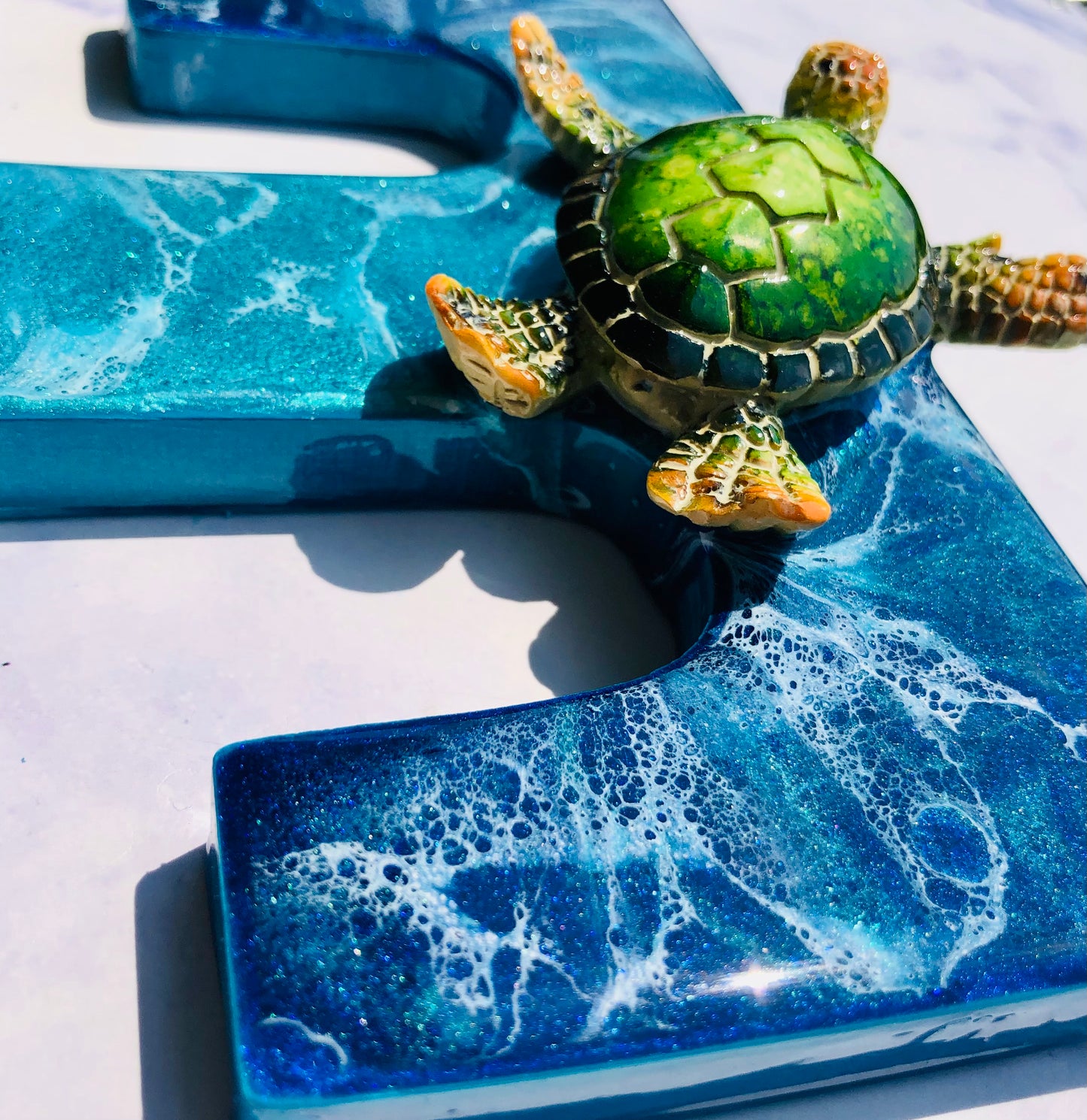 Custom Large Sea Turtle Resin Art | Resin Turtle Wall Art | Turtle gifts for women | seaturtle resin wall art | resin turtle gifts | - Nikkisstuffnthings