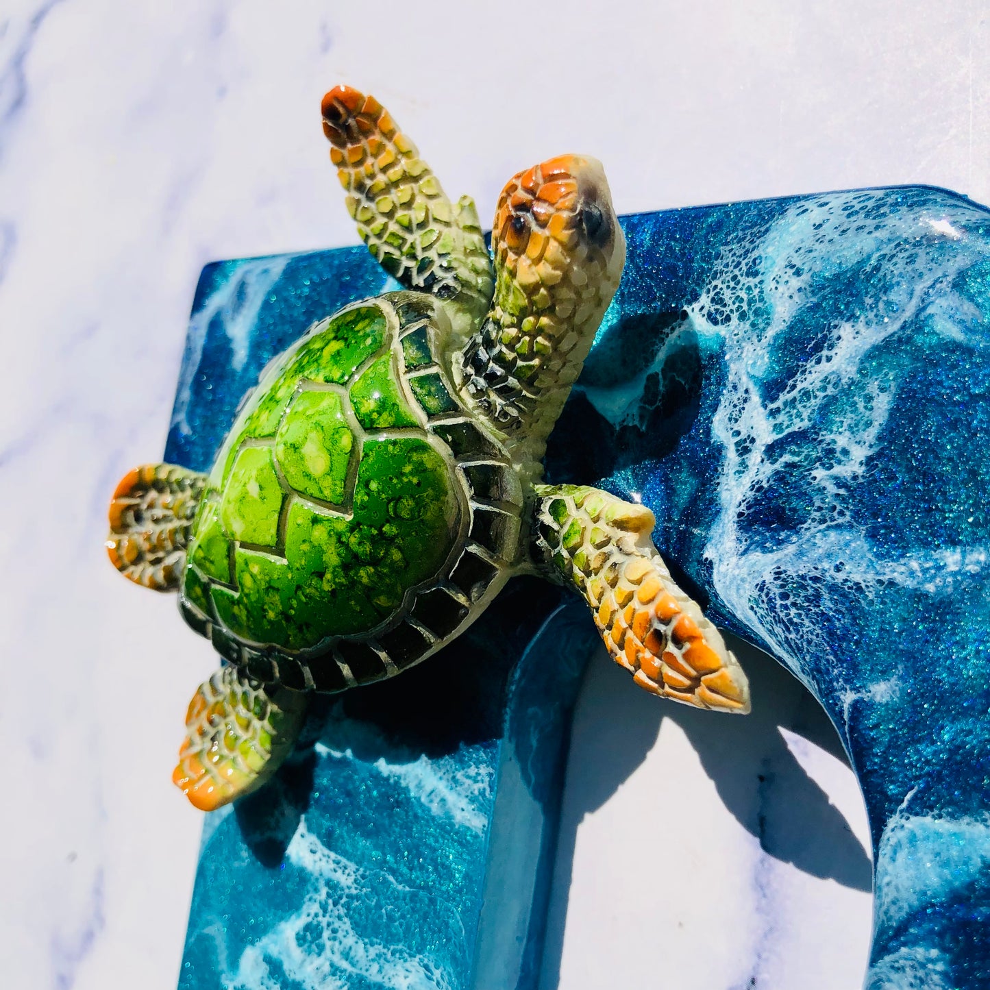 Custom Large Sea Turtle Resin Art | Resin Turtle Wall Art | Turtle gifts for women | seaturtle resin wall art | resin turtle gifts | - Nikkisstuffnthings