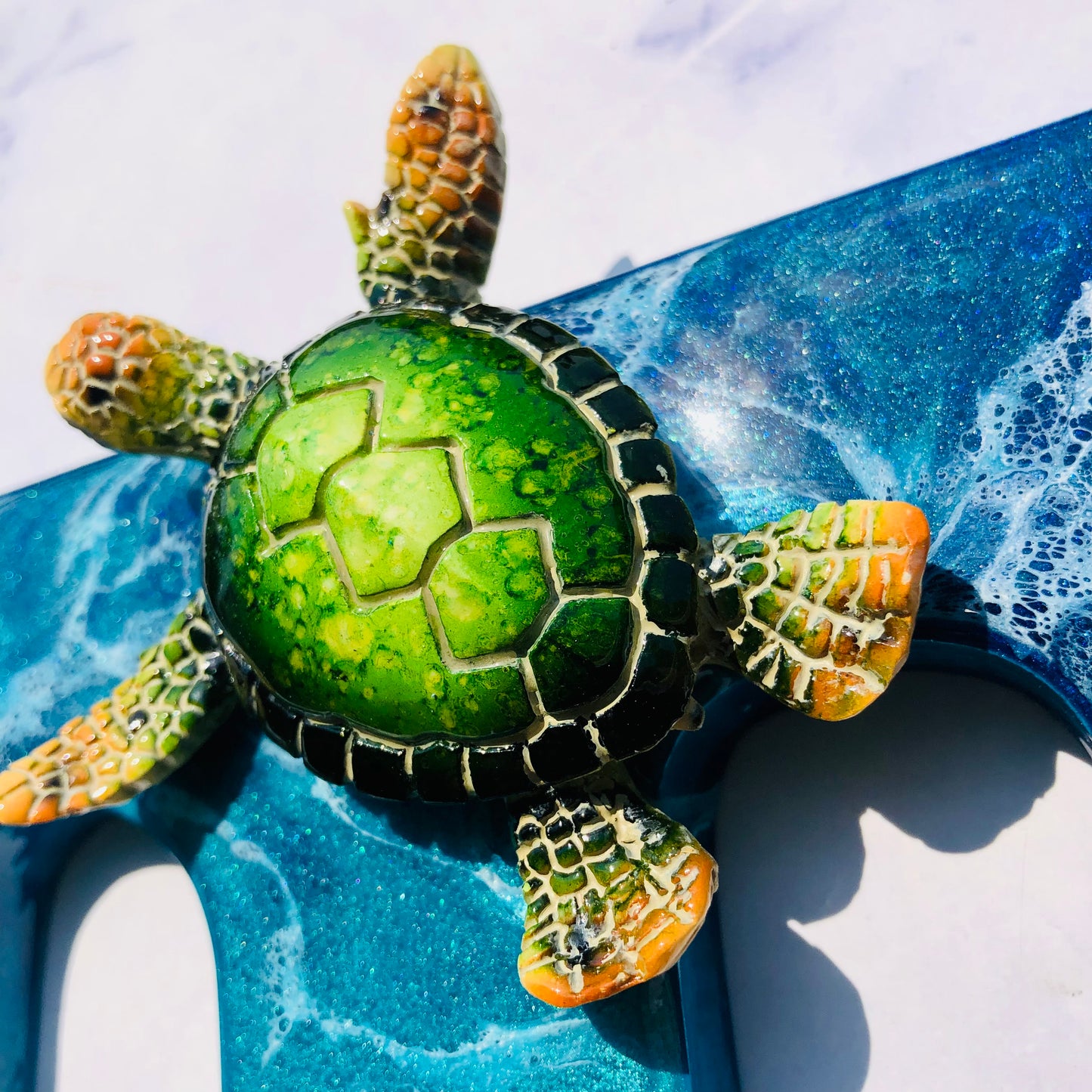 Custom Large Sea Turtle Resin Art | Resin Turtle Wall Art | Turtle gifts for women | seaturtle resin wall art | resin turtle gifts | - Nikkisstuffnthings
