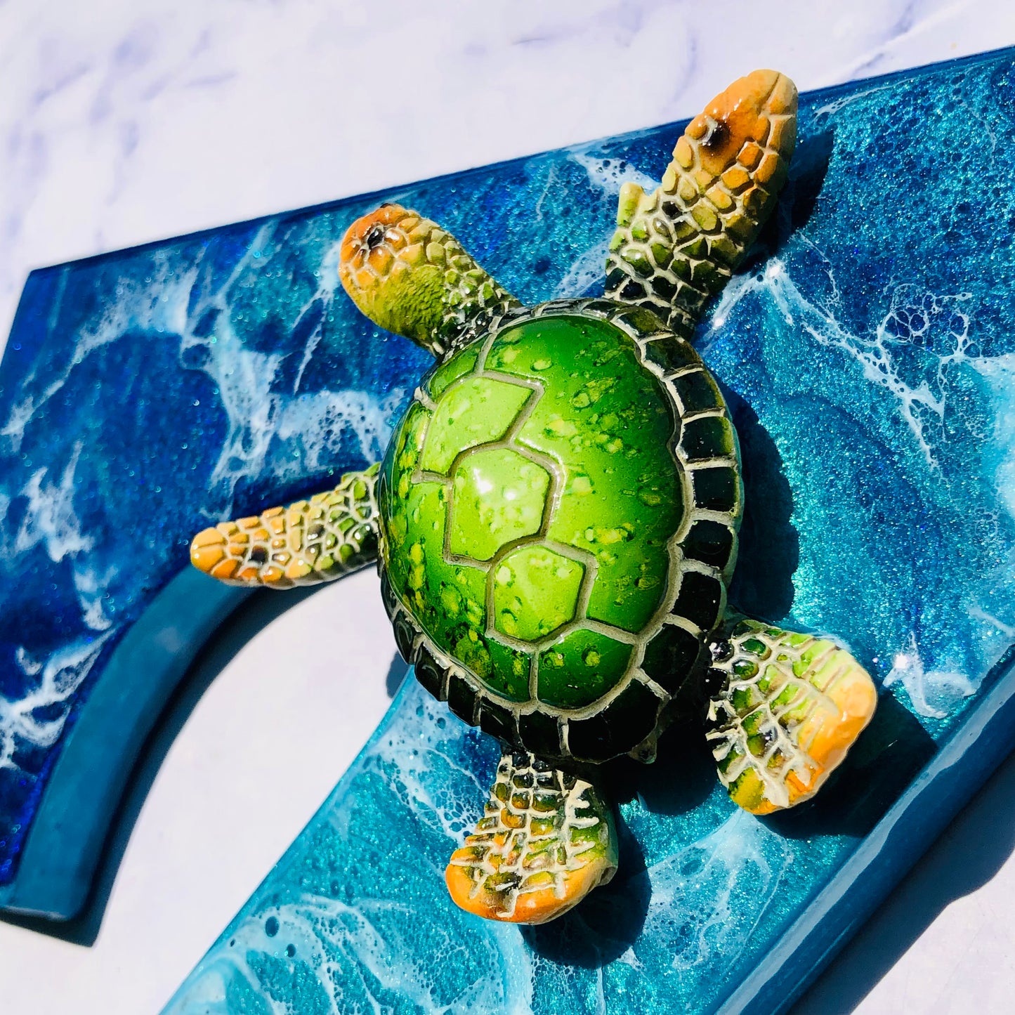 Custom Large Sea Turtle Resin Art | Resin Turtle Wall Art | Turtle gifts for women | seaturtle resin wall art | resin turtle gifts | - Nikkisstuffnthings