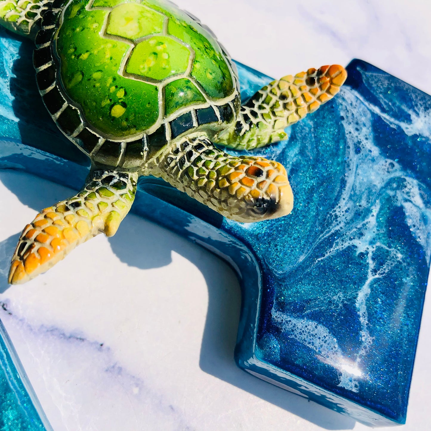 Custom Large Sea Turtle Resin Art | Resin Turtle Wall Art | Turtle gifts for women | seaturtle resin wall art | resin turtle gifts | - Nikkisstuffnthings