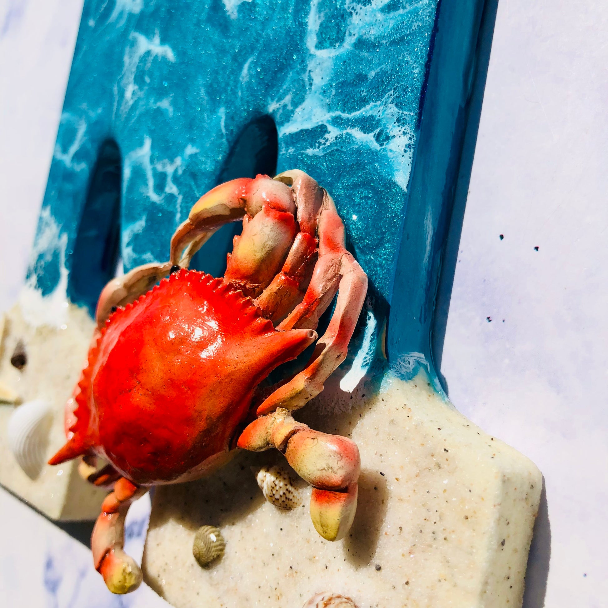 Personalized Crab Wall Decor | Crab Decor Coastal Decor | Wood Crab Wall Art | Nautical Decor Crab | Maryland Crab Art Crab Sign | Handmade - Nikkisstuffnthings