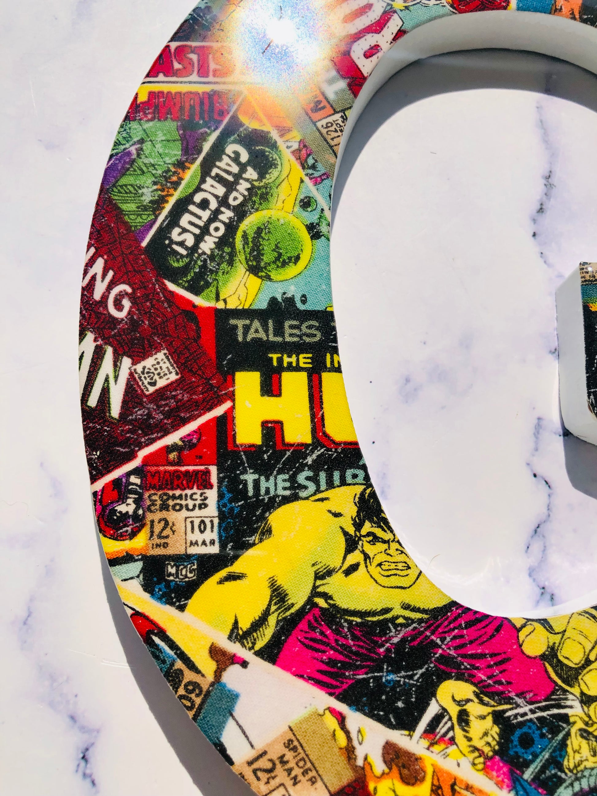 Personalized Superhero wall letters | Superhero Decor | Avengers Wall Decor | Comic Book | Comic letter wood wall decor | Vintage Comic - Nikkisstuffnthings