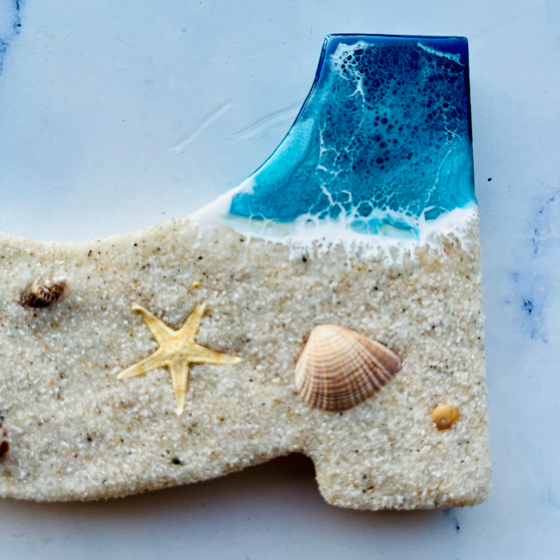 Personalized Shark Wall Resin Art | Shark Wall Hanging | Fishing Lover Wall Art | Beach Art | Shark Wall Art | Shark Week | Shark Lover Gift - Nikkisstuffnthings