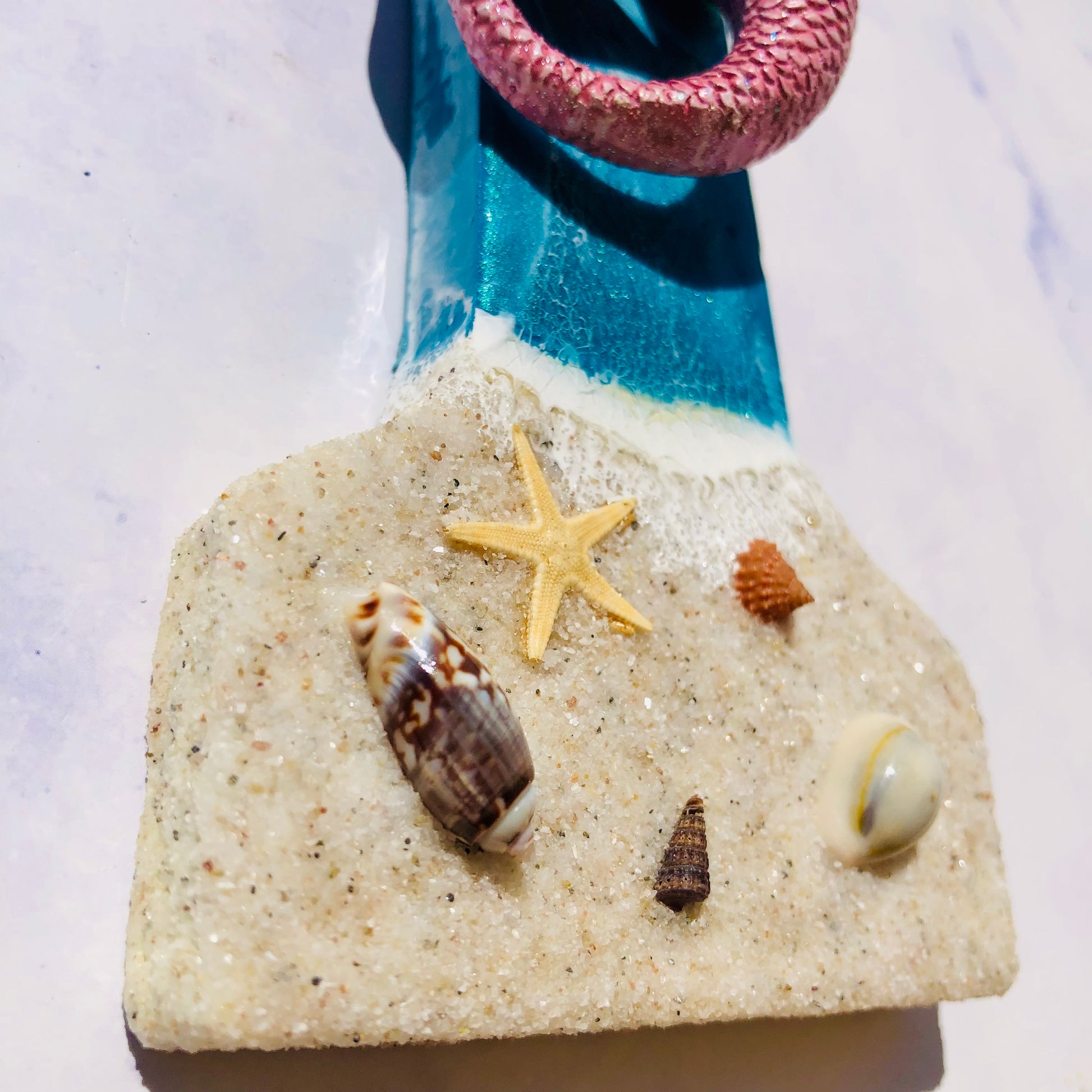 Personalized Mermaid Gift | Resin Letter Art | Mermaid Wall Art Kids | Mermaid Gift for Women | Coastal Decor Mermaid Wall Art Large | - Nikkisstuffnthings