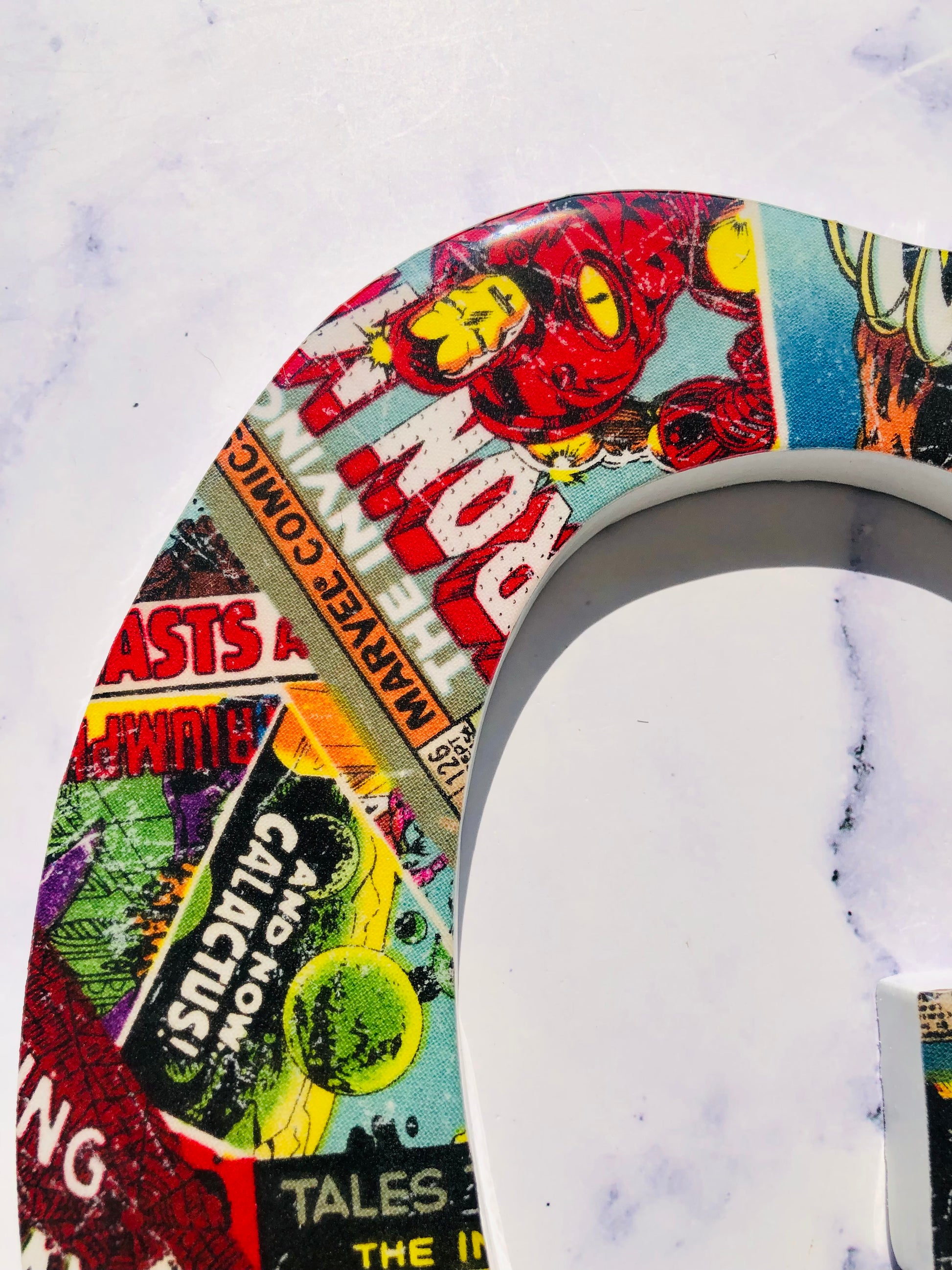 Personalized Superhero wall letters | Superhero Decor | Avengers Wall Decor | Comic Book | Comic letter wood wall decor | Vintage Comic - Nikkisstuffnthings